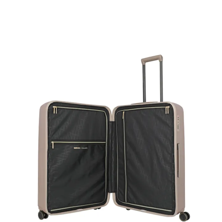 Reistrolleys|Reiskoffers>Travelite Barbara Novelty 4 Wheel Trolley L satin nude
