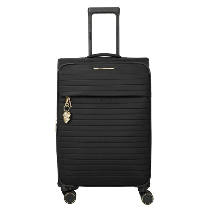 Reistrolleys|Reiskoffers>Travelite Barbara Stepp 4 Wheel Trolley M black