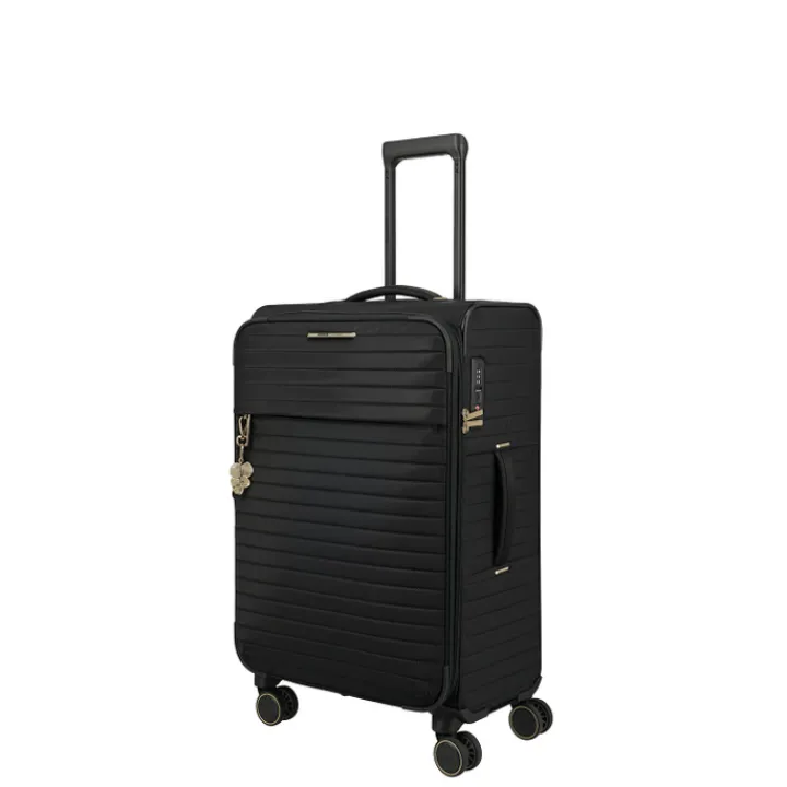 Reistrolleys|Reiskoffers>Travelite Barbara Stepp 4 Wheel Trolley M black