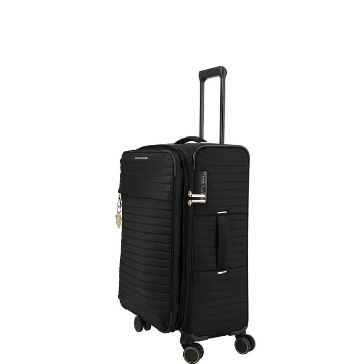 Reistrolleys|Reiskoffers>Travelite Barbara Stepp 4 Wheel Trolley M black