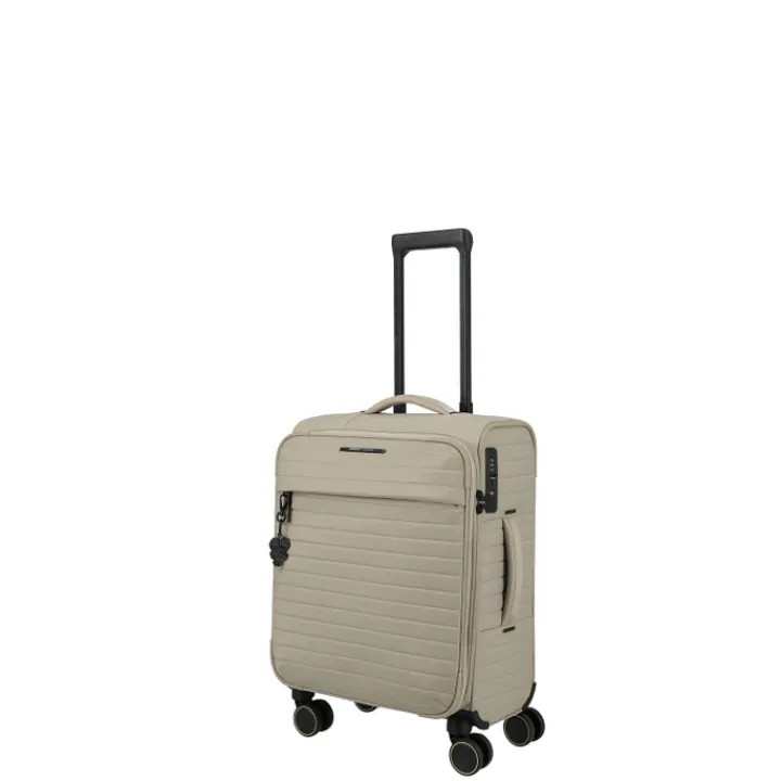 Transavia Trolleys|Handbagage Trolleys>Travelite Barbara Stepp 4 Wheel Trolley S champagner