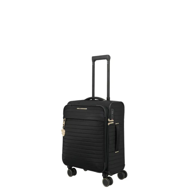 Transavia Trolleys|Handbagage Trolleys>Travelite Barbara Stepp 4 Wheel Trolley S black