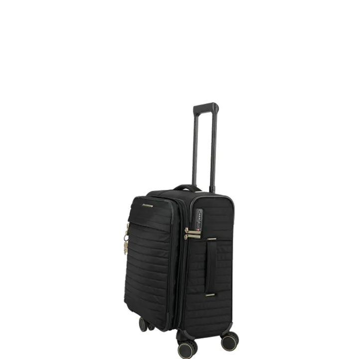 Transavia Trolleys|Handbagage Trolleys>Travelite Barbara Stepp 4 Wheel Trolley S black