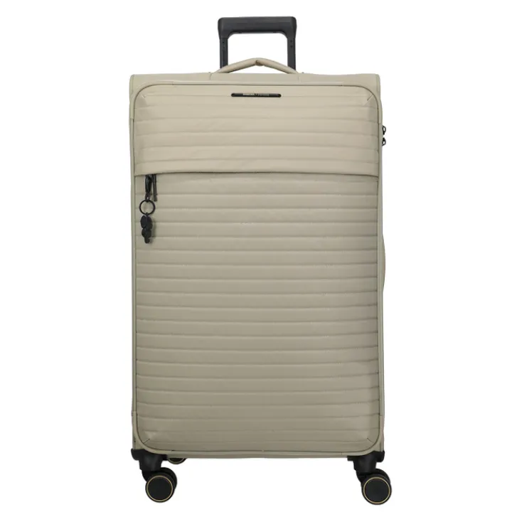 Reistrolleys|Reiskoffers>Travelite Barbara Stepp 4 Wheel Trolley L champagner