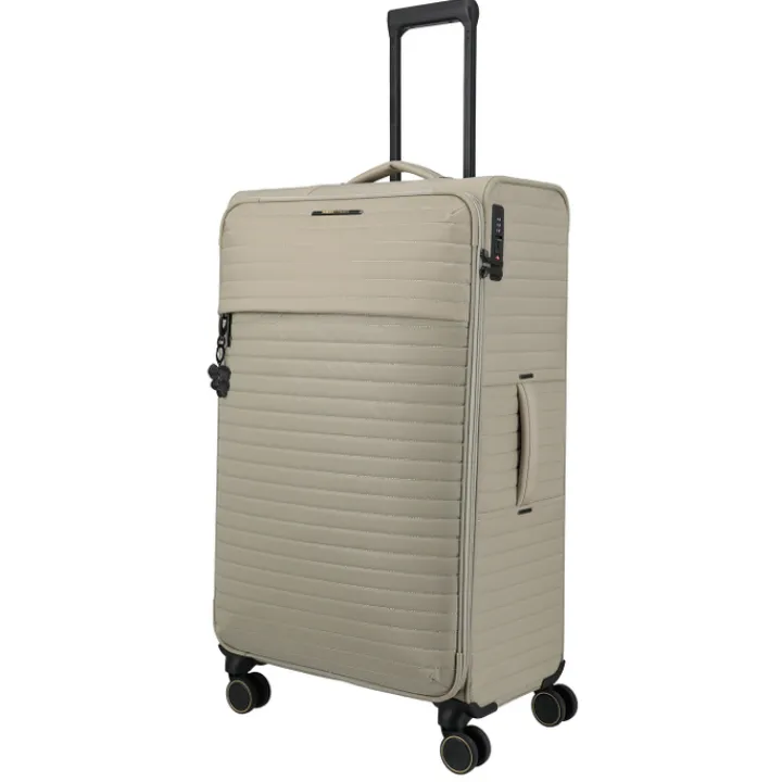 Reistrolleys|Reiskoffers>Travelite Barbara Stepp 4 Wheel Trolley L champagner