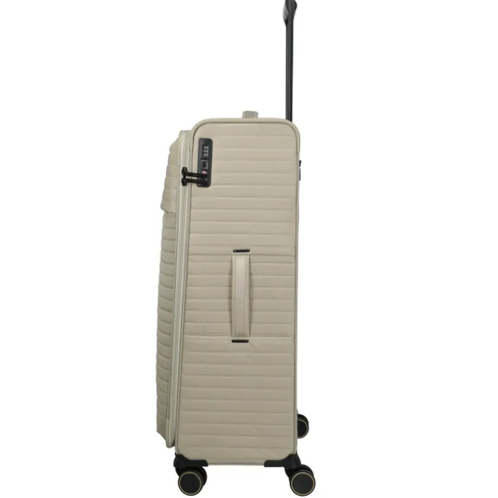 Reistrolleys|Reiskoffers>Travelite Barbara Stepp 4 Wheel Trolley L champagner