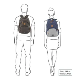 Heren Rugzakken|Dames Rugzakken>Travelite Basics Backpack Melange rose/grey