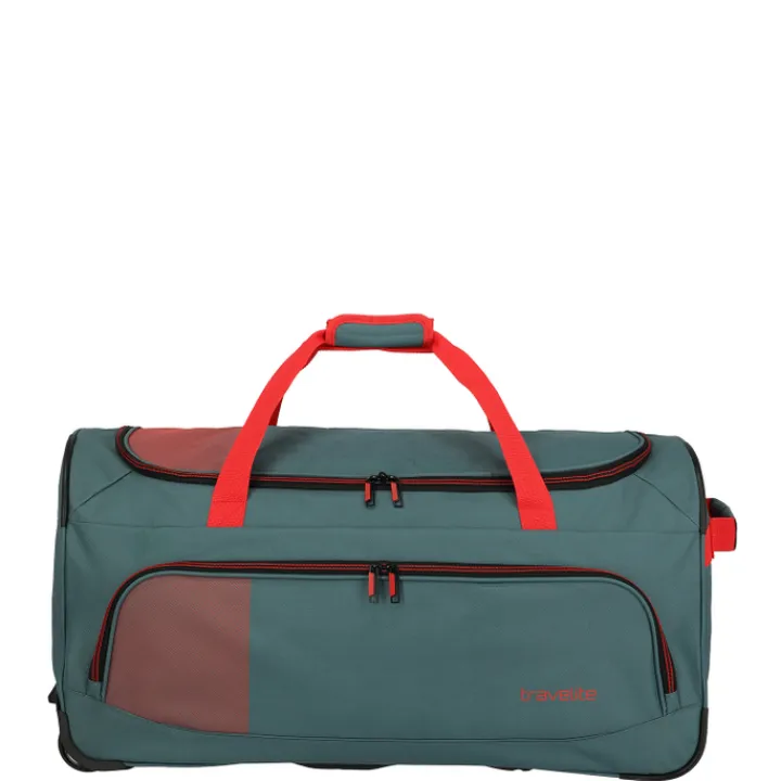 Grote Reistassen|Heren Reistassen>Travelite Basics Fresh Wheeled Duffle green/orange