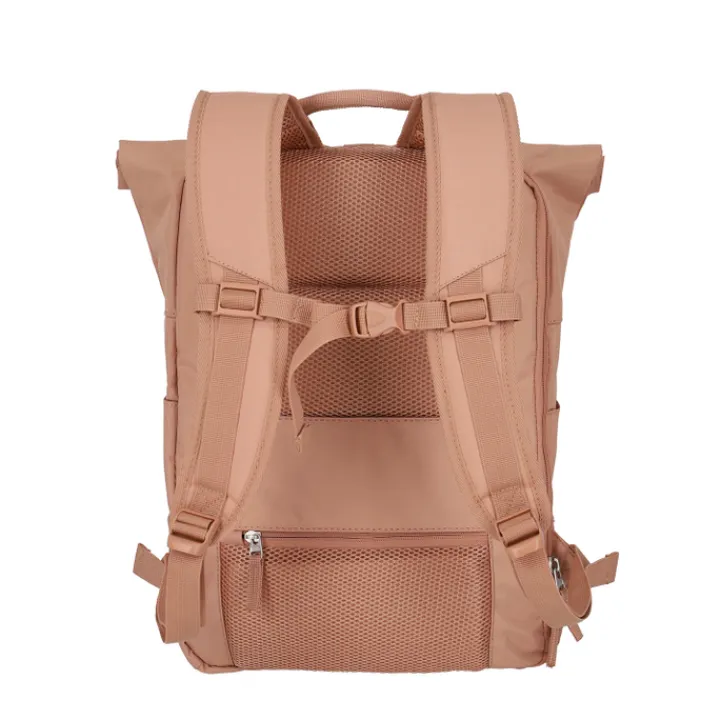 Daypack|15.6 Inch Laptoptassen>Travelite Basics Rollup Backpack rosé