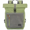 Daypack|15.6 Inch Laptoptassen>Travelite Basics Rollup Backpack green/grey