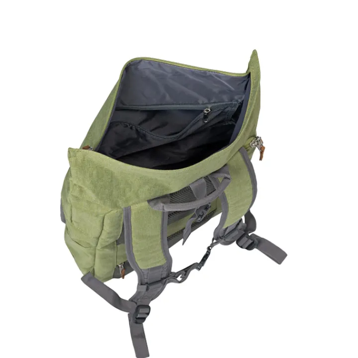 Daypack|15.6 Inch Laptoptassen>Travelite Basics Rollup Backpack green/grey