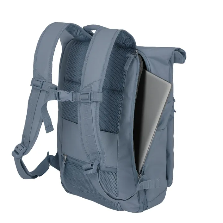 Heren Rugzakken|Dames Rugzakken>Travelite Basics Rollup Backpack bluegrey