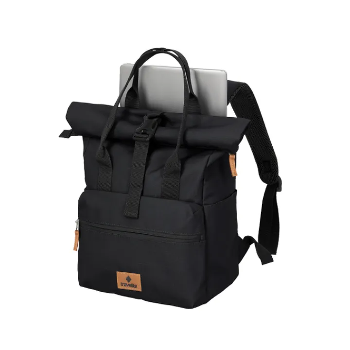 Kleine Rugzakken|Heren Rugzakken>Travelite Basics Short Handle Rollup black