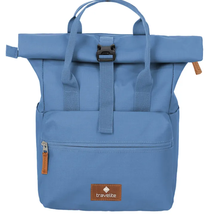 Kleine Rugzakken|Heren Rugzakken>Travelite Basics Short Handle Rollup denim