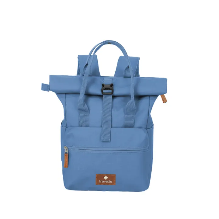 Kleine Rugzakken|Heren Rugzakken>Travelite Basics Short Handle Rollup denim
