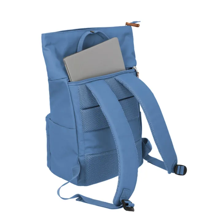 Kleine Rugzakken|Heren Rugzakken>Travelite Basics Short Handle Rollup denim