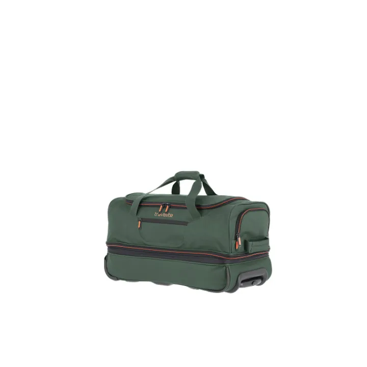 Heren Reistassen|Dames Reistassen>Travelite Basics Wheeled Duffle 55 Expandable dark green