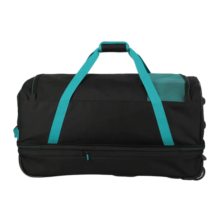 Grote Reistassen|Heren Reistassen>Travelite Basics Wheeled Duffle 70cm Expandable black/petrol