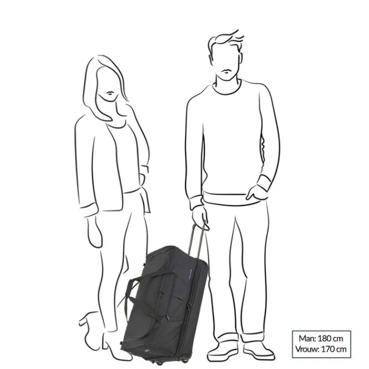Heren Reistassen|Dames Reistassen>Travelite Basics Wheeled Duffle 55 Expandable black