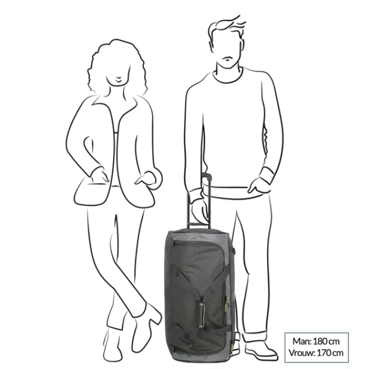 Grote Reistassen|Heren Reistassen>Travelite Basics Wheeled Duffle Active anthracite