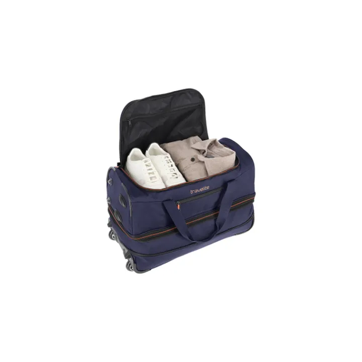 Heren Reistassen|Dames Reistassen>Travelite Basics Wheeled Duffle 55 Expandable marine