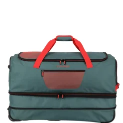 Grote Reistassen|Heren Reistassen>Travelite Basics Wheeled Duffle 70cm Expandable green/orange