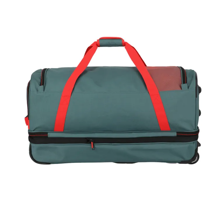 Grote Reistassen|Heren Reistassen>Travelite Basics Wheeled Duffle 70cm Expandable green/orange