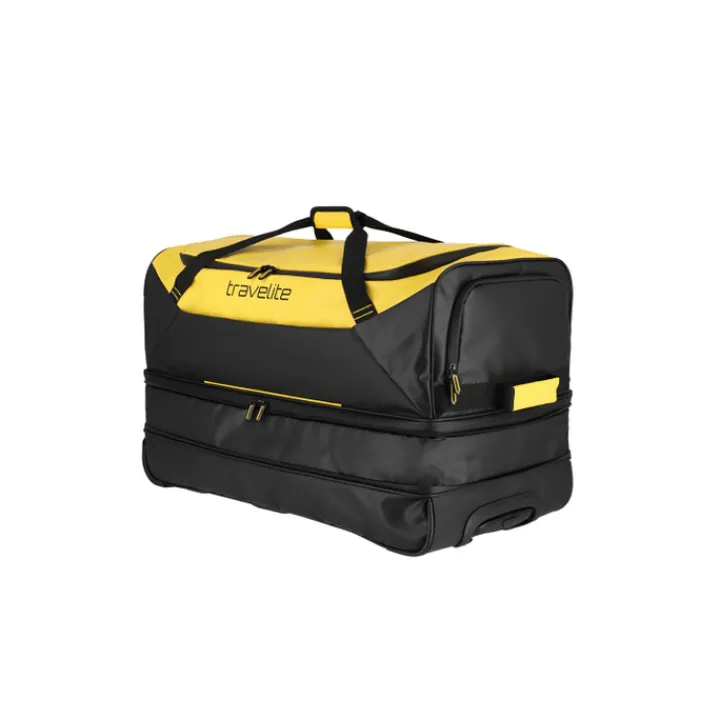 Grote Reistassen|Heren Reistassen>Travelite Basics Wheeled Duffle 70cm yellow