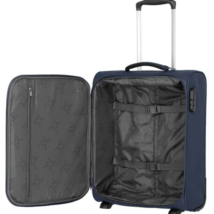 Handbagage Trolleys|Reistrolleys>Travelite Cabin 2 Wiel Boardtrolley navy