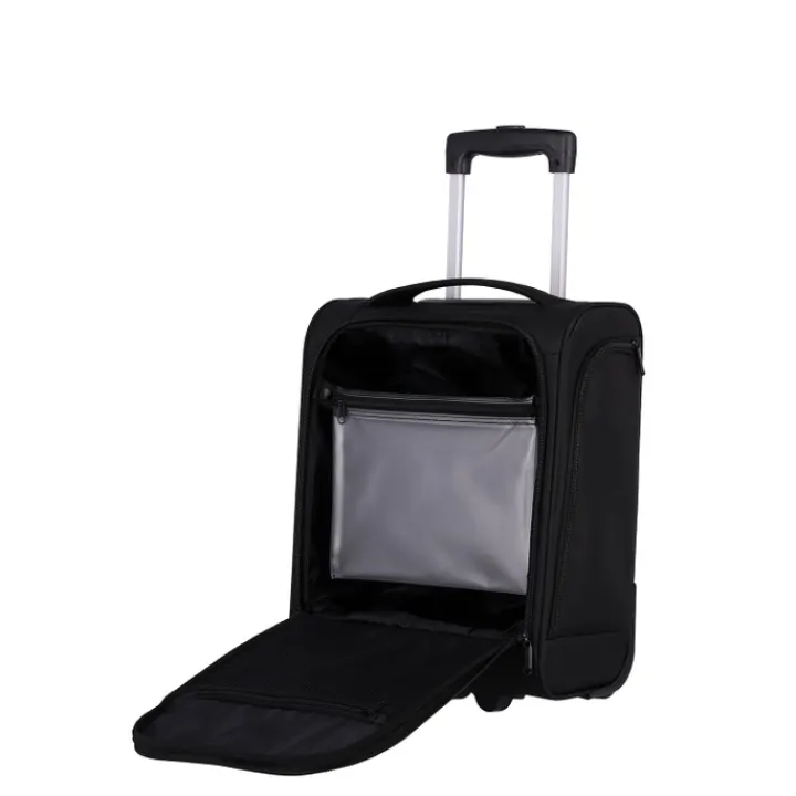 Handbagage Trolleys|Reistrolleys>Travelite Cabin 2 Wiel Underseater 43cm black