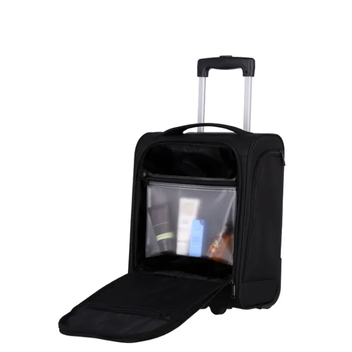 Handbagage Trolleys|Reistrolleys>Travelite Cabin 2 Wiel Underseater 43cm black