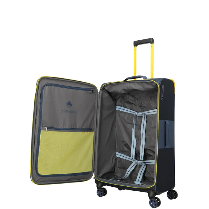 Reistrolleys|Reiskoffers>Travelite Color Craze 4 Wheel Trolley L navy