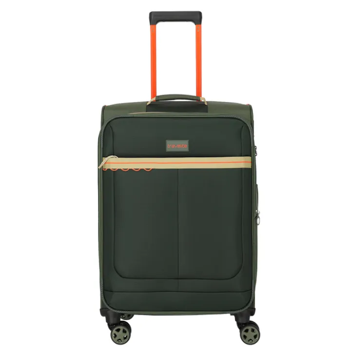 Reistrolleys|Reiskoffers>Travelite Color Craze 4 Wheel Trolley M olive