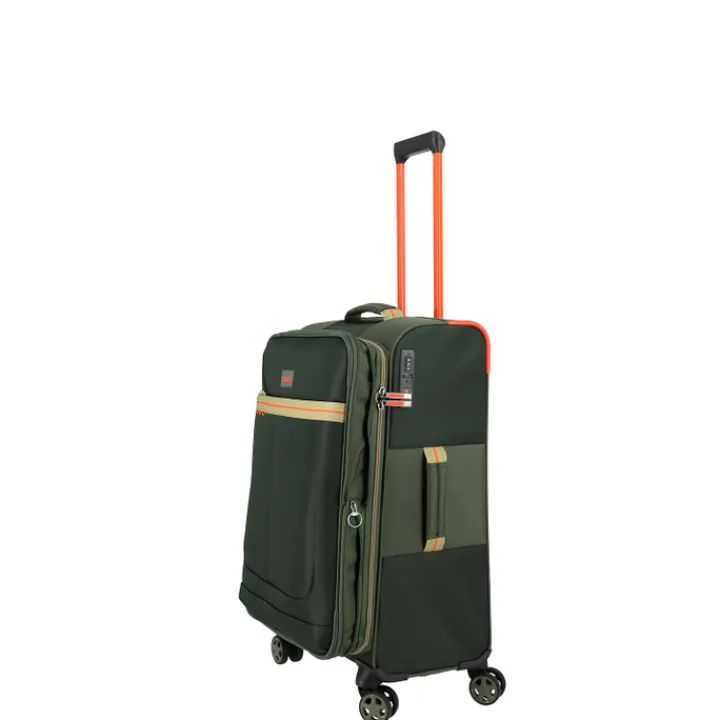 Reistrolleys|Reiskoffers>Travelite Color Craze 4 Wheel Trolley M olive