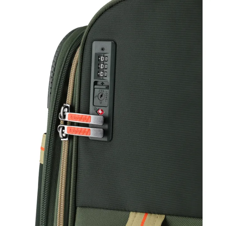 Reistrolleys|Reiskoffers>Travelite Color Craze 4 Wheel Trolley M olive