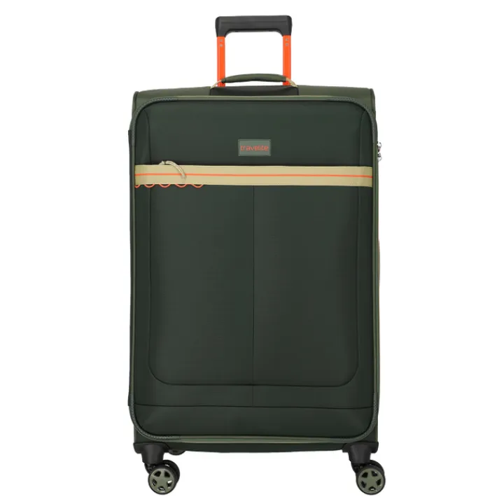 Reistrolleys|Reiskoffers>Travelite Color Craze 4 Wheel Trolley L olive