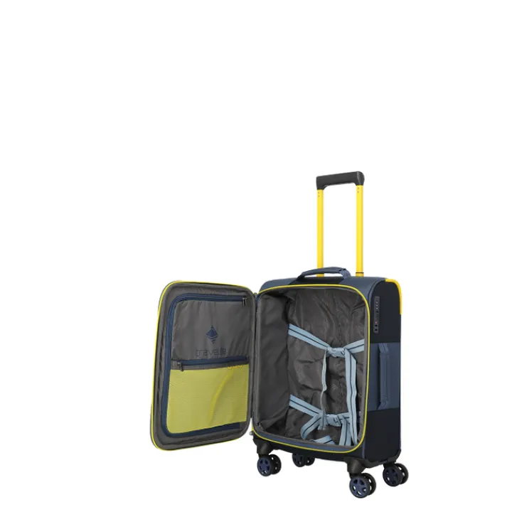 Transavia Trolleys|Ryanair Trolleys>Travelite Color Craze 4 Wheel Cabin Trolley navy
