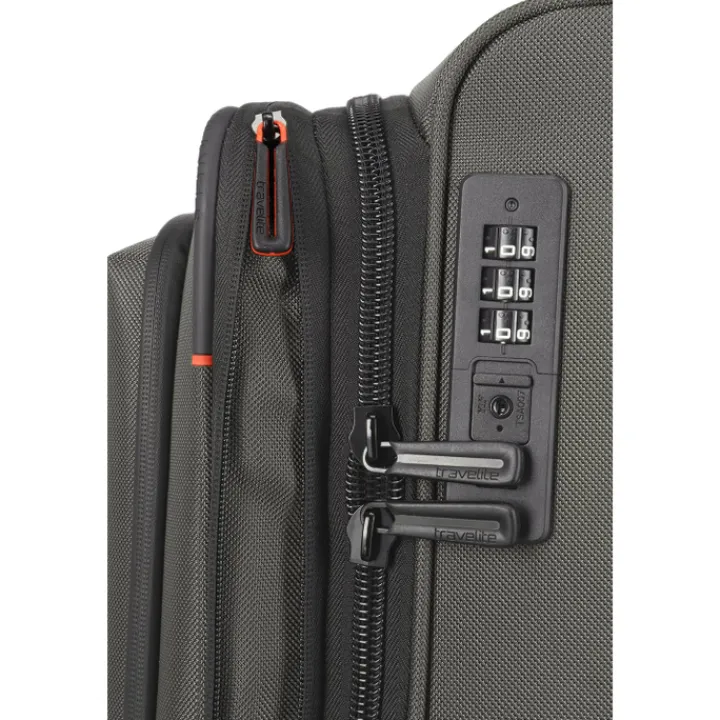 Reistrolleys|Reiskoffers>Travelite Crosslite 5.0 4w Trolley L dark olive