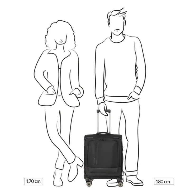 Transavia Trolleys|Ryanair Trolleys>Travelite Crosslite 5.0 4w Trolley S white sand