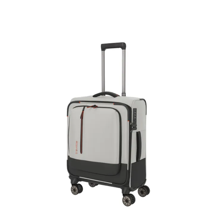 Transavia Trolleys|Ryanair Trolleys>Travelite Crosslite 5.0 4w Trolley S white sand