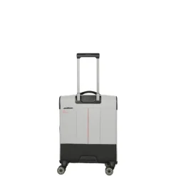 Handbagage Koffers|Zachte Koffers>Travelite Crosslite 4 Wheel Cabin Trolley Expandable white sand
