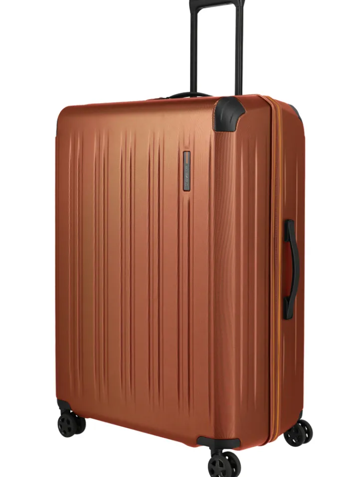 Reistrolleys|Reiskoffers>Travelite Dynamiic 4 Wheel Trolley XL amber