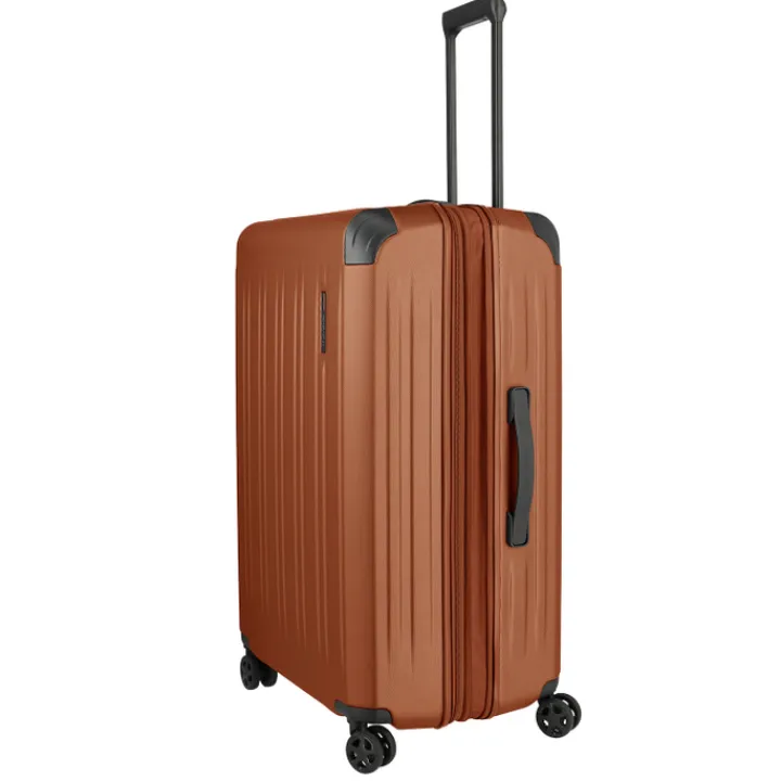 Reistrolleys|Reiskoffers>Travelite Dynamiic 4 Wheel Trolley L amber