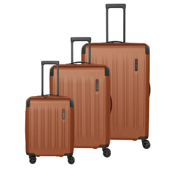Reistrolleys|Reiskoffers>Travelite Dynamiic 4 Wheel Trolley L amber