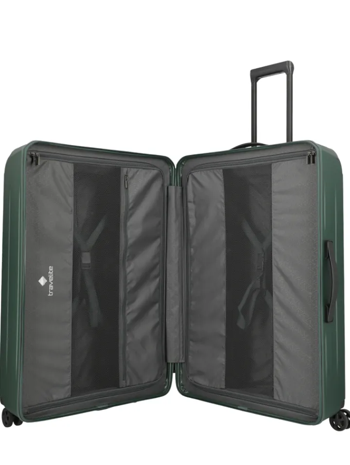 Reistrolleys|Reiskoffers>Travelite Dynamiic 4 Wheel Trolley XL green