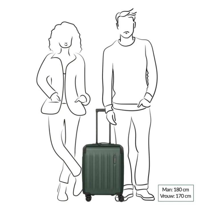 Transavia Trolleys|Ryanair Trolleys>Travelite Dynamiic 4 Wheel Cabin Trolley denim