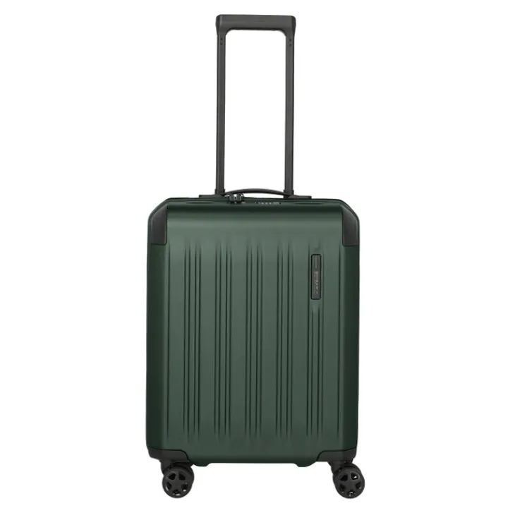 Transavia Trolleys|Ryanair Trolleys>Travelite Dynamiic 4 Wheel Cabin Trolley green