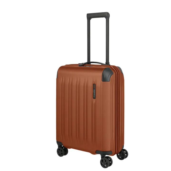 Transavia Trolleys|Ryanair Trolleys>Travelite Dynamiic 4 Wheel Cabin Trolley amber