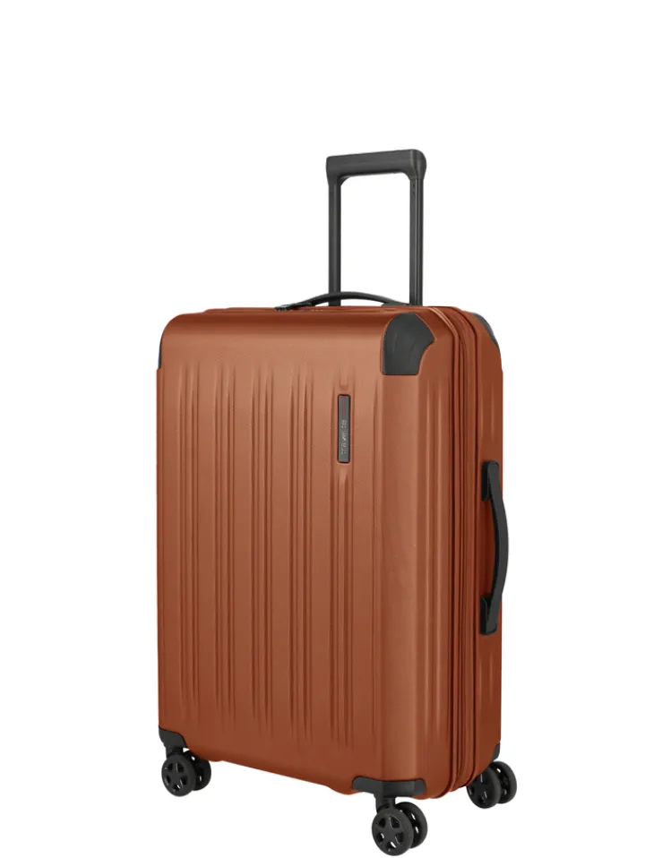 Reistrolleys|Reiskoffers>Travelite Dynamiic 4 Wheel Trolley M amber