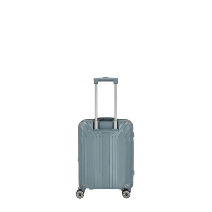 Transavia Trolleys|Ryanair Trolleys>Travelite Elvaa 4 Wiel Trolley S bluegrey
